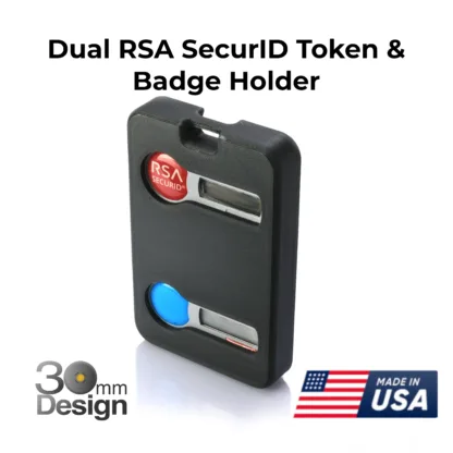 Double RSA SecurID Token & Badge Holder - 30mm Design