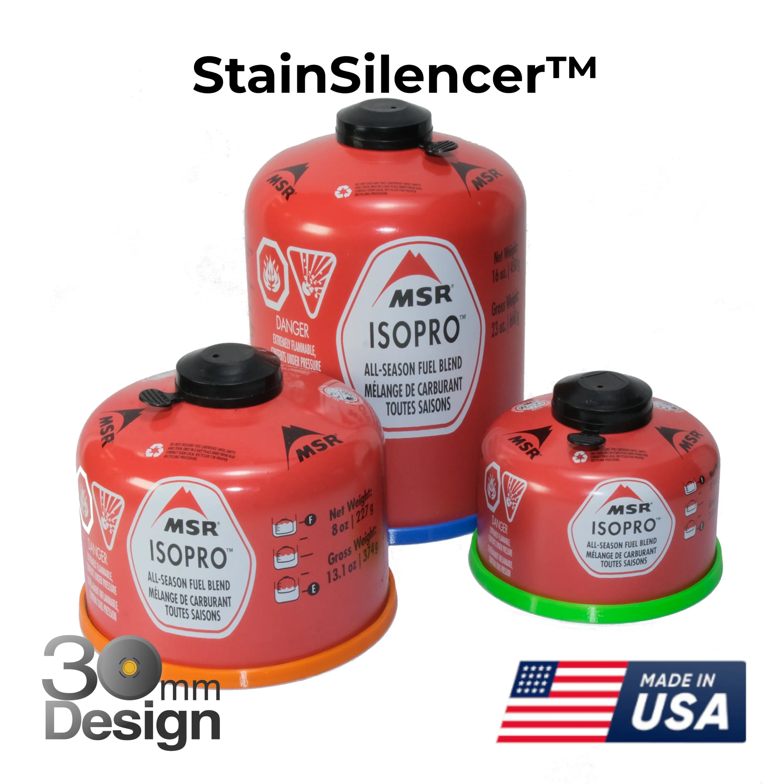 StainSilencer™ - Stops rust rings and rattles.