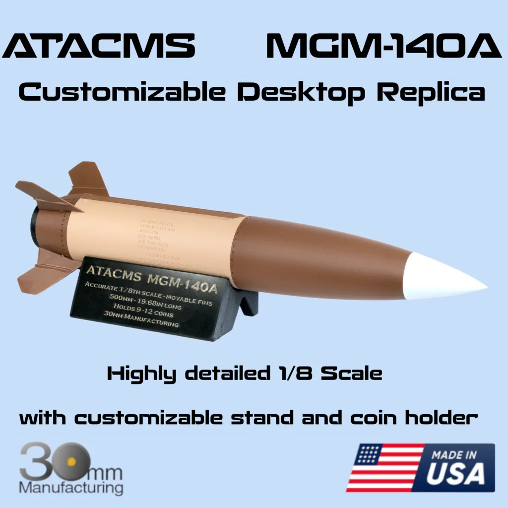 ATACMS MGM-140A Desktop Replica - Multiple Sizes, Plaque & Coin Display